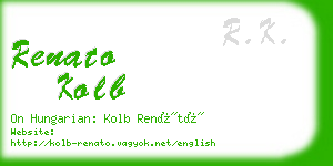 renato kolb business card